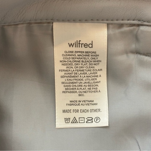 Aritzia Wilfred Melina Faux Leather Pants Marble Grey Women’s 8 - Picture 9 of 12